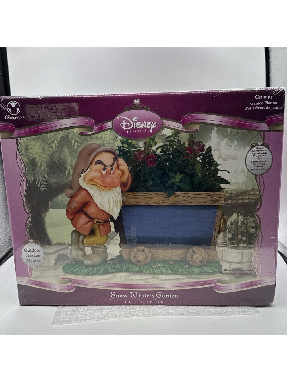 Snow Whites Garden Collection Grumpy Garden  Planter Sealed 2008 Disney Store